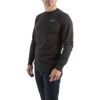 HTLSBL-S, Hybrid-Langarm-Shirt schwarz, Milwaukee 2