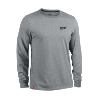 HTLSGR-XL, Hybrid-Langarm-Shirt grau, Milwaukee 4