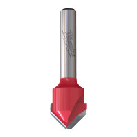 V-Nutfr&auml;ser f&uuml;r Aluminium 8 mm Schaft,...